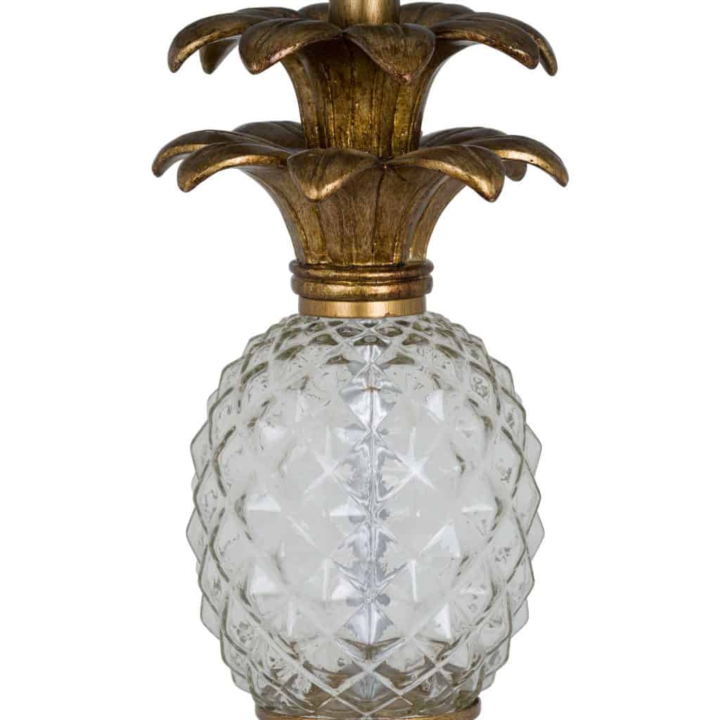 Gold Pineapple Glass Lamp - Ace & Luster